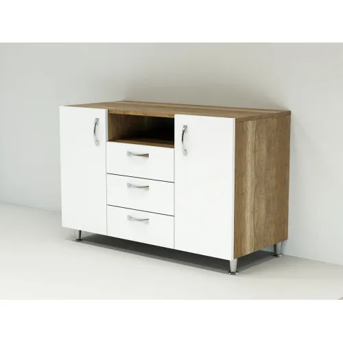 Комод К-5 1000x450x850 Білий/Дуб Сонома