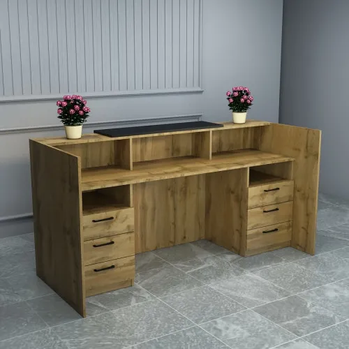 Стойка ресепшн 1 Дуб Аппалачі 800x2000x1000 V5157