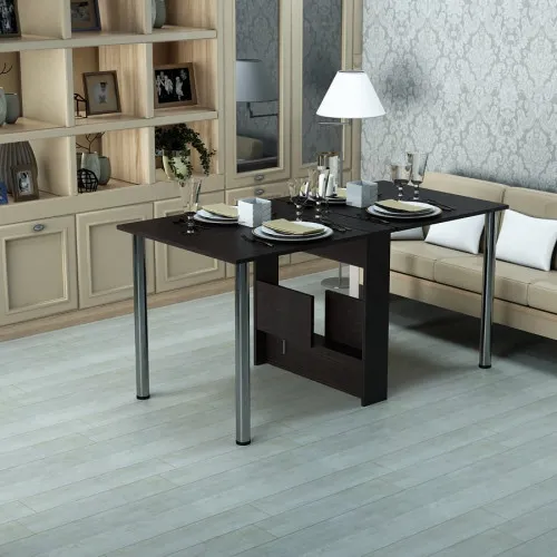 Кухонний стіл-книжка Святковий Дуб Венге 1515x800x730