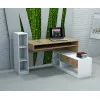 Комп'ютерний стіл Майорка 1250x1000x900 Білий/Дуб Сонома