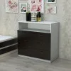 Комод К-2 480x800x850 Белый/Дуб Венге V4543