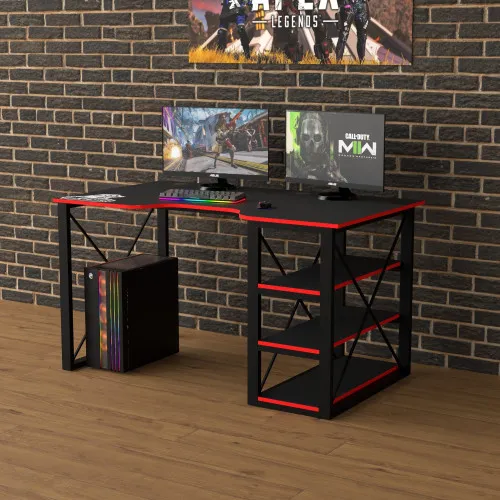 Геймерський ігровий стіл Rasin LOFT-15 червоний