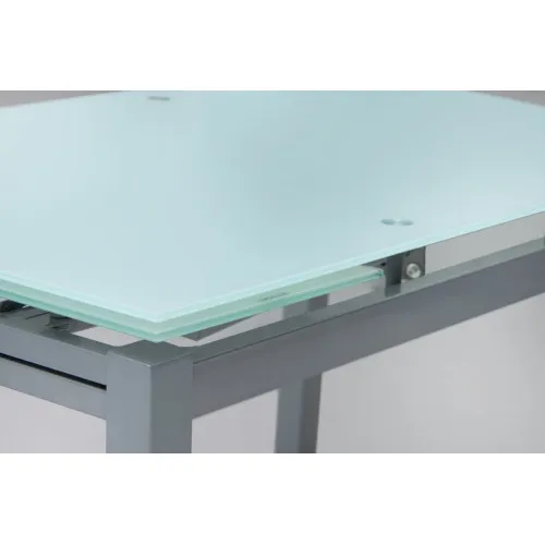 Стол Венди XS-1025, 80/130*65 белый/серые ноги