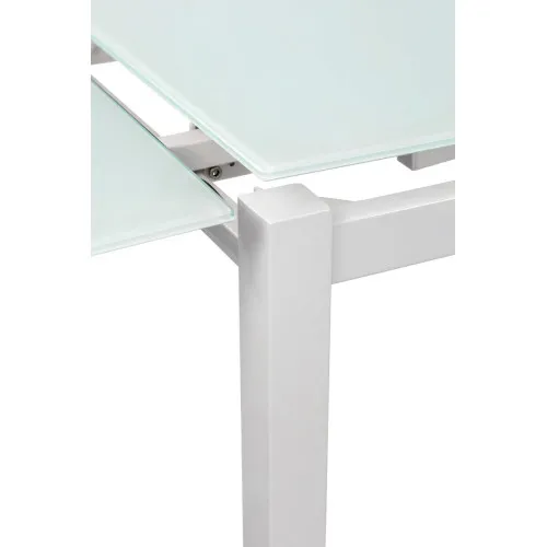 Стол Венди XS-1025, 80/130*65 белый/белые ноги