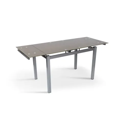 Стол Венди XS-1025, 80/130*65 кофейный (стекло)