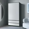 Шкаф распашной двухдверный Люкс (80х45х240 см)