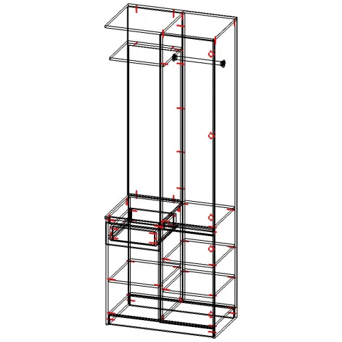 Прихожая Онтарио 1000*2200*450