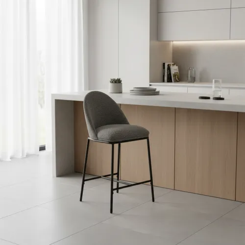 Барный стул B-150 серый + черный