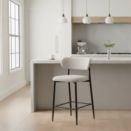 Барный стул B-160 натуральный + черный