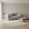 Диван прямий Емілі тримісний сірий