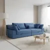 Диван прямий Каліфорнія тримісний синій