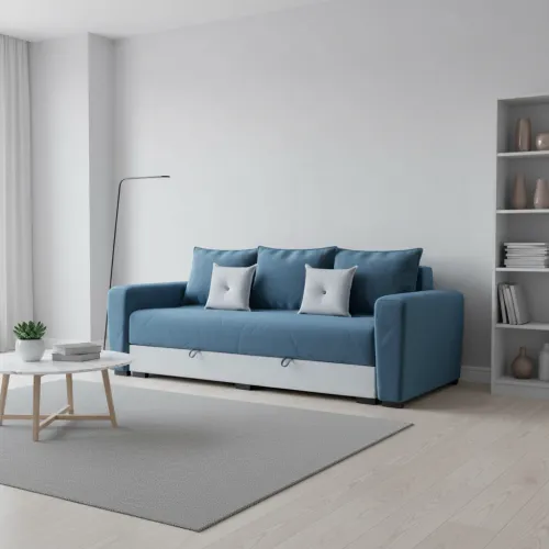 Диван прямий Токіо тримісний бірюзовий