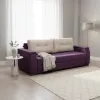 Диван прямий Женева тримісний фіолетовий