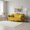 Диван прямий Женева тримісний жовтий