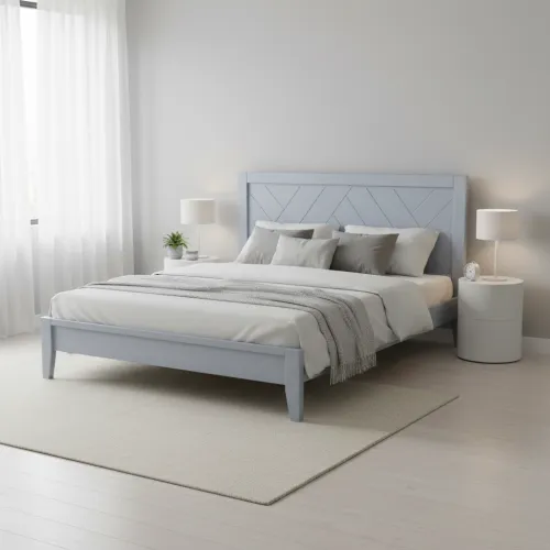 Двуспальная кровать 160х200 Артемида серый серебряный патина