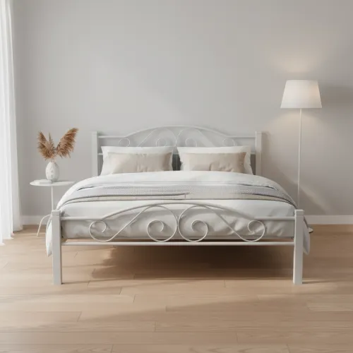 Двуспальная кровать 160х200 Регина Вуд белый