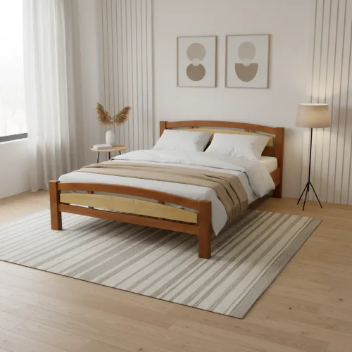 Двоспальне ліжко 160x200 Джерсі яблуня