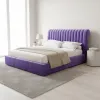 Двоспальне ліжко 160x200 Манчестер фіолетова