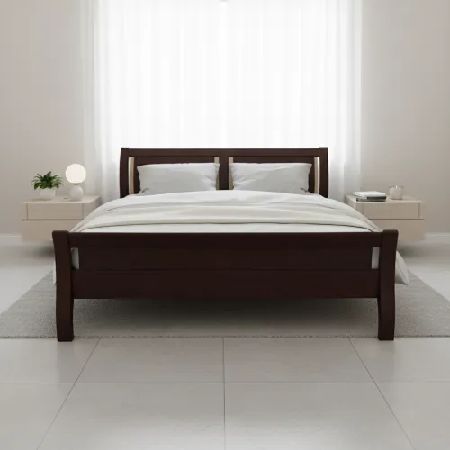 Двоспальне ліжко 160x200 Селена темний горіх