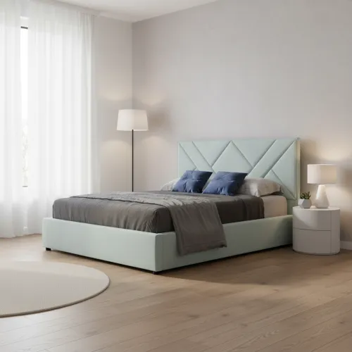 Двоспальне ліжко 160x200 Стелла синє