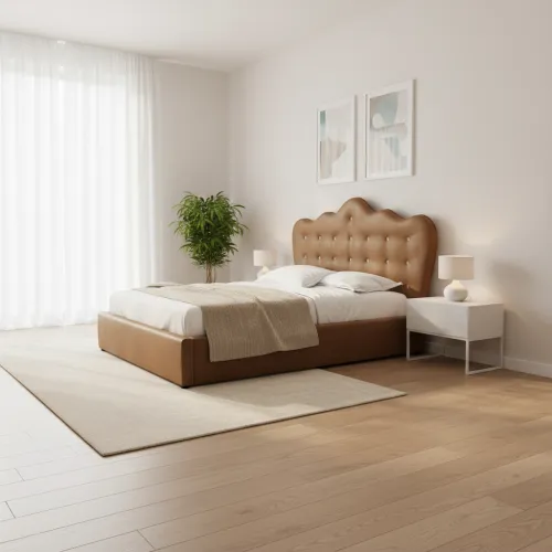 Двоспальне ліжко 160x200 Венеція коричнева