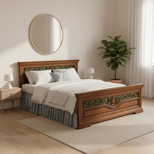 Двоспальне ліжко 160x200 Едельвейс