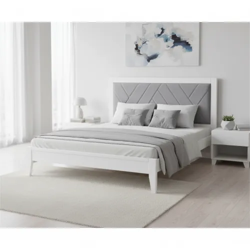 Двуспальная кровать 180х200 Аксиома белый