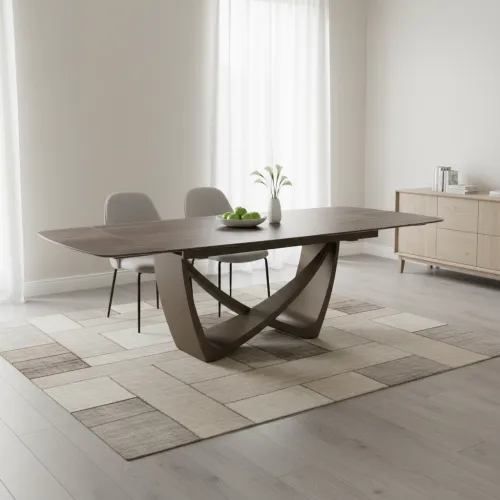 Керамічний стіл Беатріче TML-994 неро зебрано коричневий