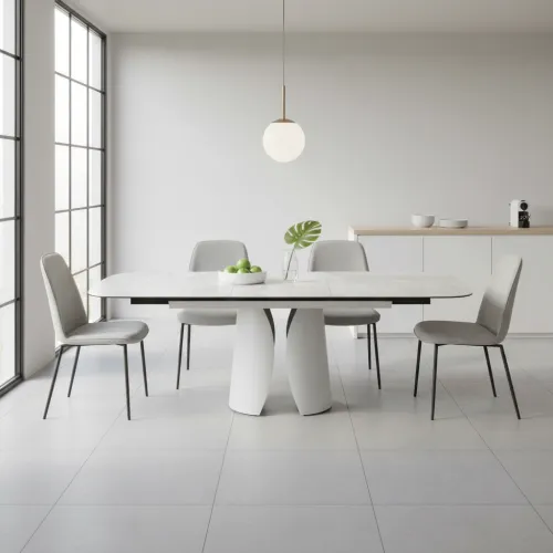 Керамічний стіл Лунаріо TML-1320 айворі онікс айворі