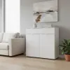 Комод Doros Рон 2 2 фасады 1 шухляда Белый 80х38х100 (41516003)