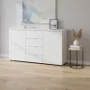 Комод Doros Рон 5 Белый 2 фасада 4 шухляды 140х38х81 (44900223)