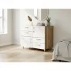 Комод К-4Б 800x450x850 Білий/Дуб Сонома