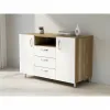 Комод К-5 1000x450x850 Білий/Дуб Сонома