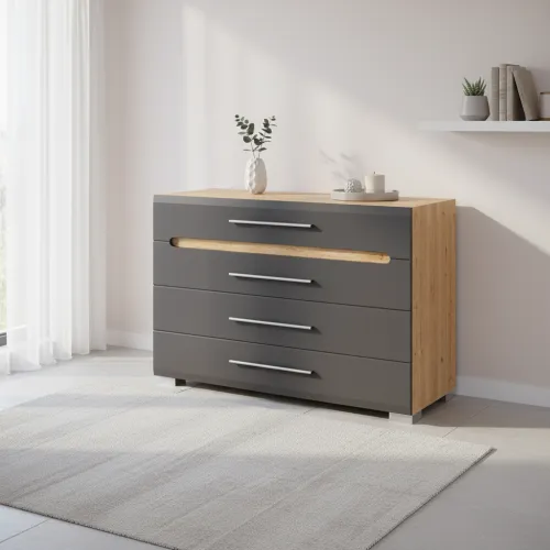 Комод Б'янко 4Ш