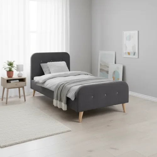 Ліжко Софі 0,9 сіре