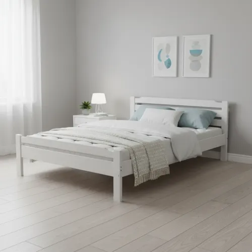 Односпальне ліжко 90x200 Ольга вільха/біла