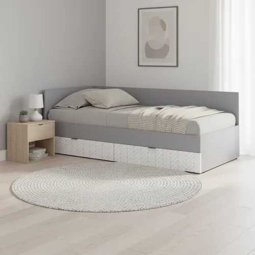 Односпальне ліжко 90x200 Енерті Е17