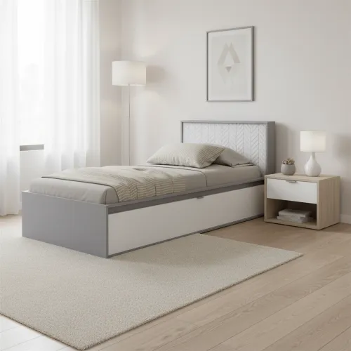 Односпальне ліжко 90x200 Енерті Е18