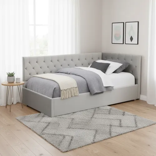 Двоспальне ліжко 140x200 Борно кутове