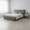 Двоспальне ліжко 140x200 Глорія сіра