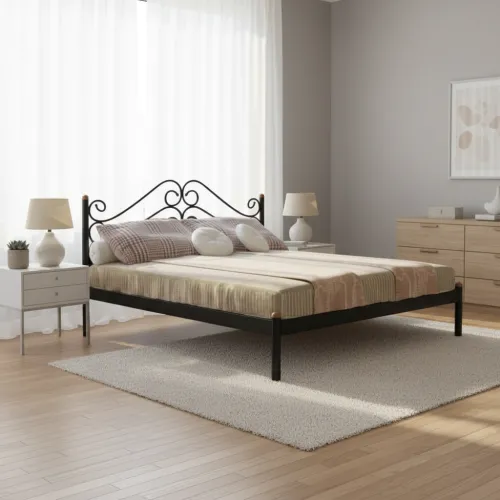 Двоспальне ліжко 140x200 Адель кований метал