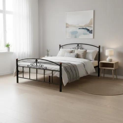 Двоспальне ліжко 140x200 Кассандра кований метал