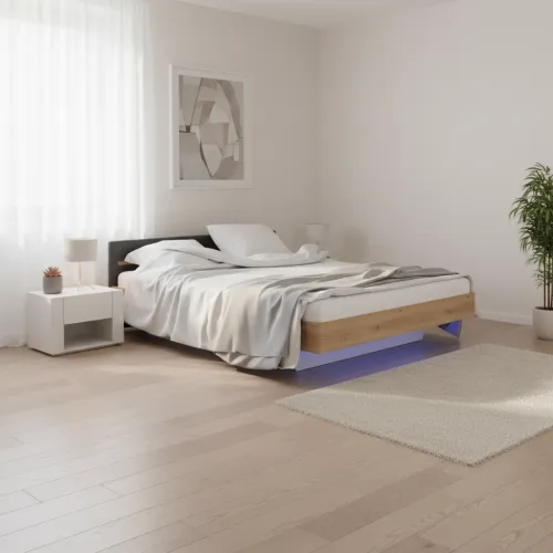 Полуторная кровать 140x200 Світ Меблів Бьянко