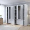 Шафа для одягу Doros Гелар Шафа Біла 3+4 ДСП 271,2х49,5х203,4 (42002120)