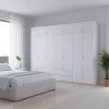 Распашной шкаф для одежды Doros Лукас Белый 3+4 ДСП 315х50х240 (42005134)