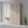 Распашной шкаф для одежды Doros Лукас Дуб Сонома 3ДСП 120х50х240 (80737799)
