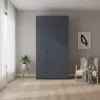 Распашной шкаф для одежды Doros Лукас Графит 3ДСП 120х50х240 (80737797)