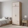 Распашной шкаф для одежды Doros Ронди с антресолью Дуб Артизан/Кашемир 2ДСП 82х52х236 (80737809)