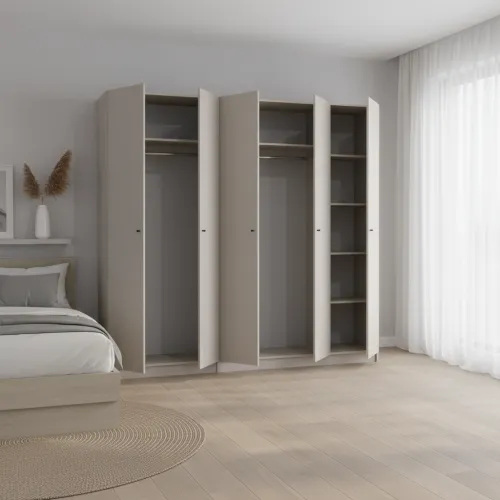 Шкаф для одежды Doros Промо Кашемир 2+3 ДСП 225х48х204 (80737673)