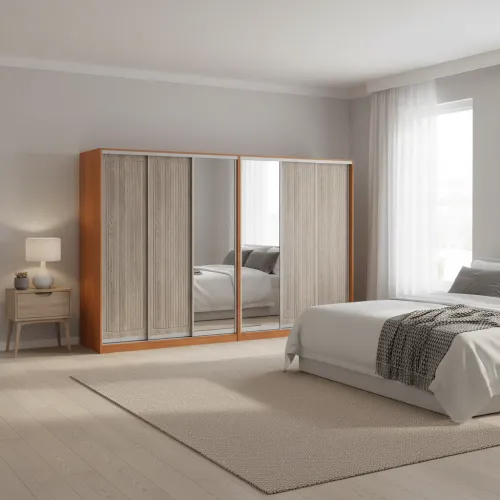 Шафа-купе 6-ти дверна Стандарт 4600×600×2400 мм